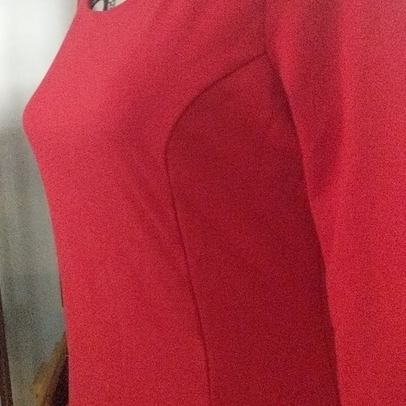 Red old navy dress, A line long sleeve! Small S/P - Picture 3 of 4